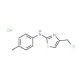 4-(chloromethyl)-N-(4-methylphenyl)-1,3-thiazol-2-amine hydrochloride 的分子结构, CAS编号: 33188-18-0 4-(chloromethyl)-N-(4-methylphenyl)-1,3-thiazol-2-amine hydrochloride (CAS 33188-18-0) - chemical structure image