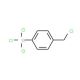 4-(Chloromethyl)phenyltrichlorosilane (CAS 13688-90-9) - chemical structure image
