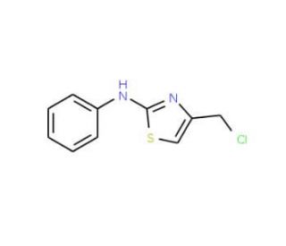 (4-Chloromethyl-thiazol-2-yl)-phenyl-amine (CAS 35199-21-4) - chemical structure image