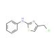 (4-Chloromethyl-thiazol-2-yl)-phenyl-amine (CAS 35199-21-4) - chemical structure image