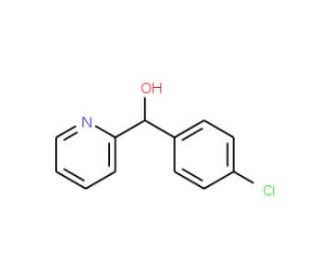 4-Chlorophenyl-2-pyridinylmethanol (CAS 27652-89-7) - chemical structure image
