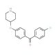 (4-Chlorophenyl)[4-(4-piperidinyloxy)phenyl]-methanone - chemical structure image