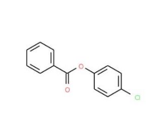 4-Chlorophenyl benzoate (CAS 2005-08-5) - chemical structure image