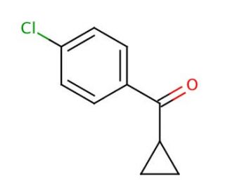 4-Chlorophenyl cyclopropyl ketone (CAS 6640-25-1) - chemical structure image