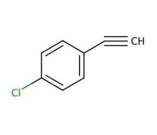 4-Chlorophenylacetylene (CAS 873-73-4) - chemical structure image