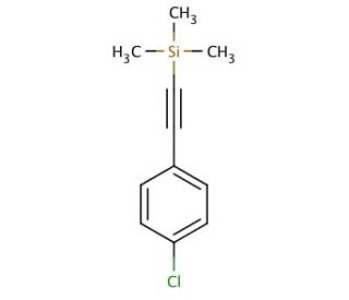 (4-Chlorophenylethynyl)trimethylsilane (CAS 78704-49-1) - chemical structure image