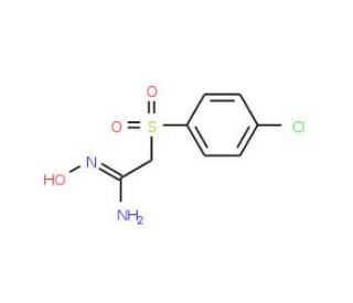 (4-Chlorophenylsulfonyl)acetamidoxime (CAS 70661-64-2) - chemical structure image