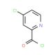 4-Chloropyridine-2-carbonyl chloride (CAS 53750-66-6) - chemical structure image