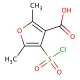 4-(chlorosulfonyl)-2,5-dimethylfuran-3-carboxylic acid - chemical structure image