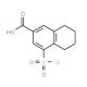 4-(chlorosulfonyl)-5,6,7,8-tetrahydronaphthalene-2-carboxylic acid - chemical structure image