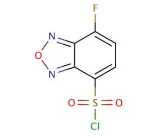 4-(Chlorosulfonyl)-7-fluoro-2,1,3-benzoxadiazole (CAS 91366-64-2) - chemical structure image