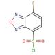 4-(Chlorosulfonyl)-7-fluoro-2,1,3-benzoxadiazole (CAS 91366-64-2) - chemical structure image