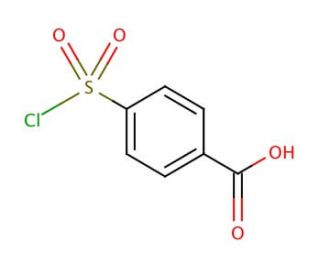4-(Chlorosulfonyl)benzoic acid (CAS 10130-89-9) - chemical structure image