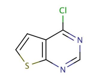 4-Chlorothieno[2,3-d]pyrimidine (CAS 14080-59-2) - chemical structure image