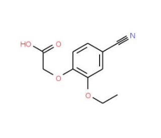 (4-cyano-2-ethoxyphenoxy)acetic acid - chemical structure image