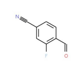 4-Cyano-2-fluorobenzaldehyde (CAS 105942-10-7) - chemical structure image