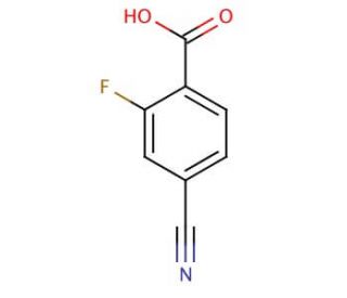 4-Cyano-2-fluorobenzoic acid (CAS 164149-28-4) - chemical structure image