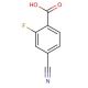 4-Cyano-2-fluorobenzoic acid (CAS 164149-28-4) - chemical structure image