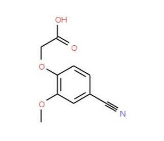(4-cyano-2-methoxyphenoxy)acetic acid - chemical structure image