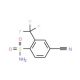 4-cyano-2-(trifluoromethyl)benzene-1-sulfonamide - chemical structure image