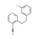 4-Cyano-3-(3-chlorophenylethyl)pyridine (CAS 1076199-88-6) - chemical structure image