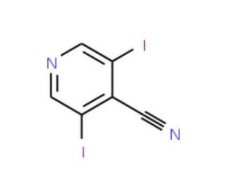 4-Cyano-3,5-diiodopyridine (CAS 827616-50-2) - chemical structure image