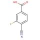 4-Cyano-3-fluorobenzoic acid (CAS 176508-81-9) - chemical structure image