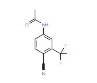 4-Cyano-3-(trifluoromethyl)acetanilide (CAS 97760-99-1) - chemical structure image