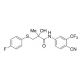 4-cyano-3-trifluoromethyl-N-[3-(4-Fluorophenylthio)-2-hydroxyl-2-methylpropionyl]aniline (CAS 90356-78-8) - chemical structur