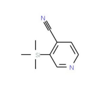 4-Cyano-3-(trimethylsilyl)pyridine (CAS 17379-38-3) - chemical structure image