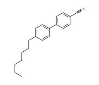 4-Cyano-4&prime;-n-heptylbiphenyl (CAS 41122-71-8) - chemical structure image