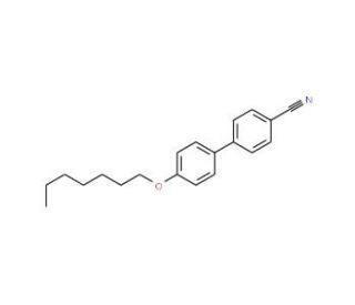 4-Cyano-4&prime;-n-heptyloxybiphenyl (CAS 52364-72-4) - chemical structure image