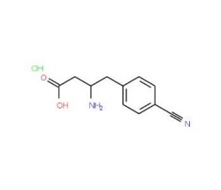 4-Cyano-D-beta-homophenylalanine hydrochloride (CAS 269726-85-4) - chemical structure image