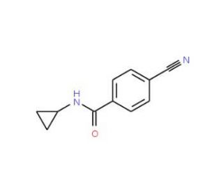 4-cyano-N-cyclopropylbenzamide - chemical structure image