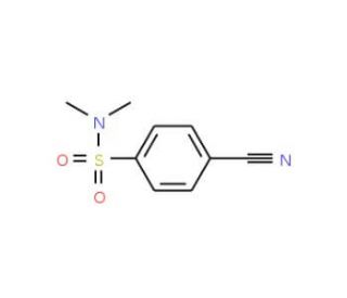 4-cyano-N,N-dimethylbenzenesulfonamide - chemical structure image