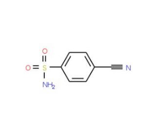 4-Cyanobenzenesulphonamide (CAS 3119-02-6) - chemical structure image