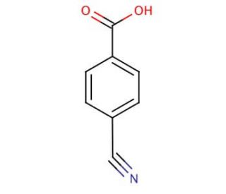 4-Cyanobenzoic acid (CAS 619-65-8) - chemical structure image