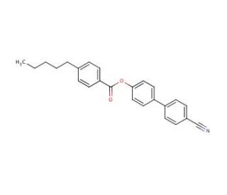 4-Cyanobiphenyl 4&prime;-pentylbenzoate (CAS 59443-80-0) - chemical structure image