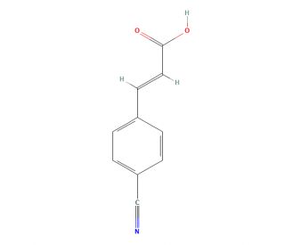 4-Cyanocinnamic acid (CAS 18664-39-6) - chemical structure image