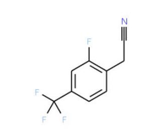 4-(Cyanomethyl)-3-fluorobenzotrifluoride (CAS 239087-11-7) - chemical structure image