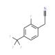4-(Cyanomethyl)-3-fluorobenzotrifluoride (CAS 239087-11-7) - chemical structure image