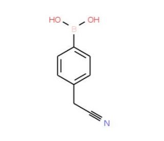4-(Cyanomethyl)benzeneboronic acid (CAS 91983-26-5) - chemical structure image