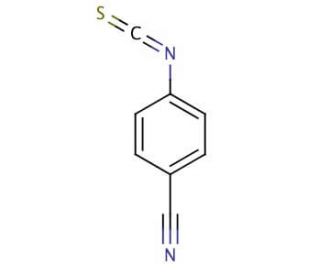 4-Cyanophenyl isothiocyanate (CAS 2719-32-6) - chemical structure image