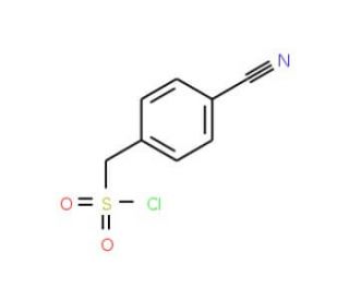 (4-cyanophenyl)methanesulfonyl chloride (CAS 56105-99-8) - chemical structure image
