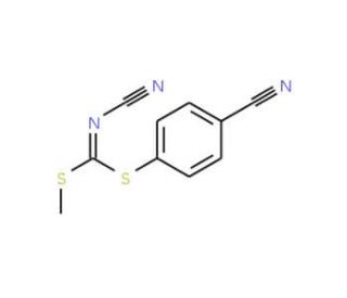 (4-Cyanophenyl) methyl cyanocarbonimidodithioate - chemical structure image