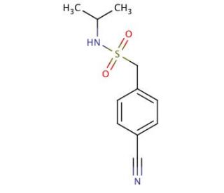 (4-cyanophenyl)-N-(propan-2-yl)methanesulfonamide - chemical structure image