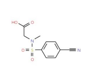 [[(4-cyanophenyl)sulfonyl](methyl)amino]acetic acid - chemical structure image