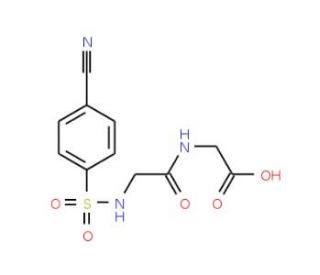 [({[(4-cyanophenyl)sulfonyl]amino}acetyl)amino]acetic acid - chemical structure image