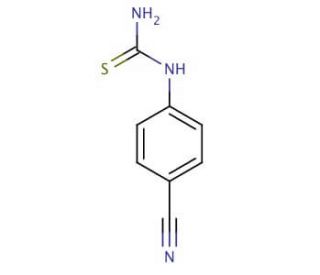 (4-Cyanophenyl)thiourea (CAS 3460-55-7) - chemical structure image