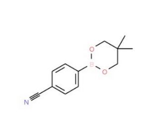 4-Cyanophenylboronic acid, neopentyl glycol ester (CAS 214360-44-8) - chemical structure image